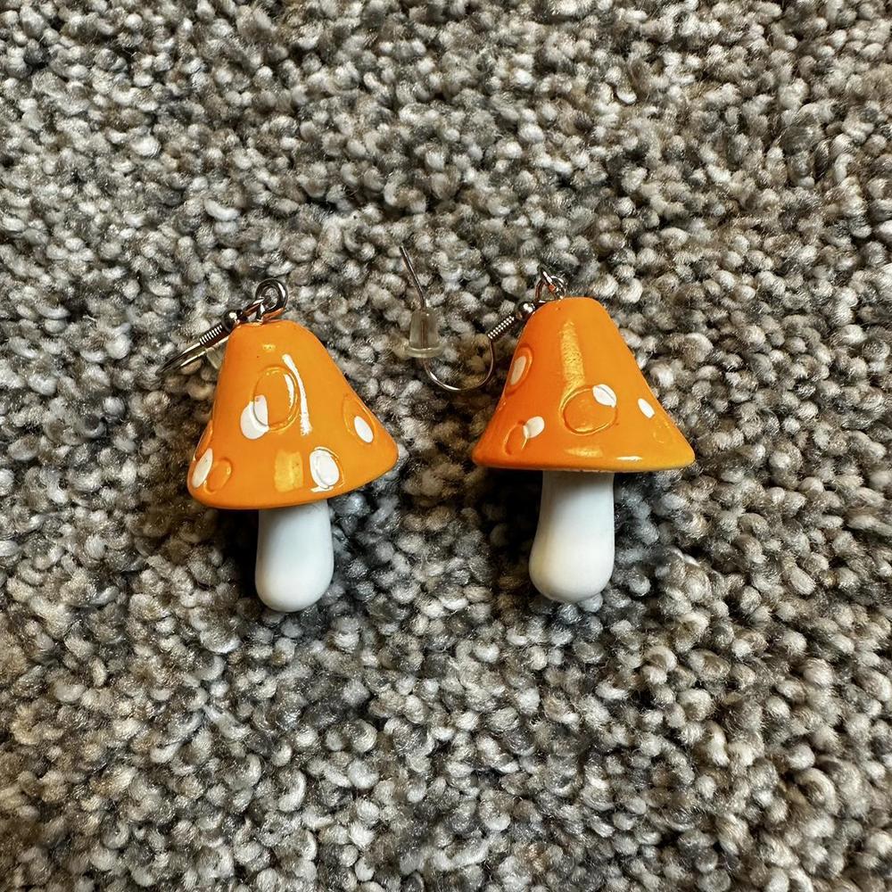 Funky‎ Mushroom Earrings In Great
